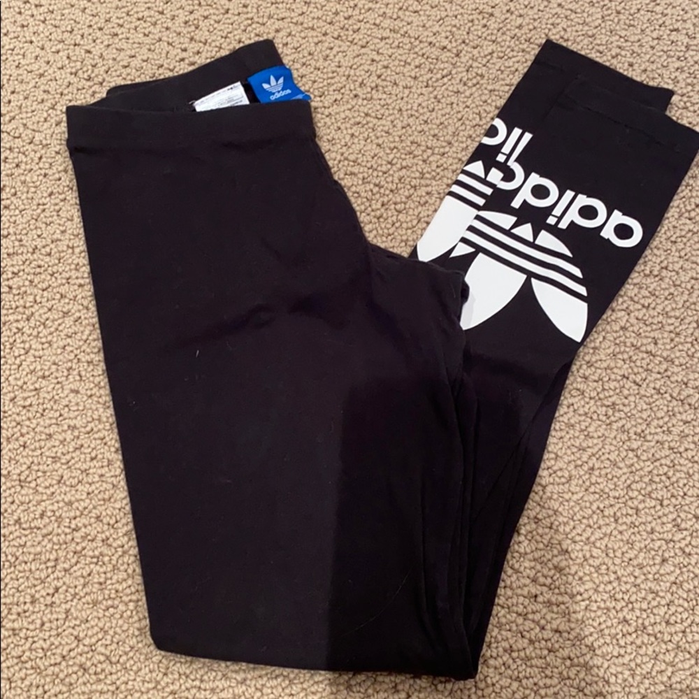ADIDAS Cotton Full Length Leggings
